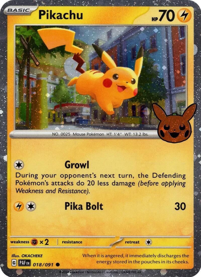 Pikachu - 018/091 (Cosmos Holo)