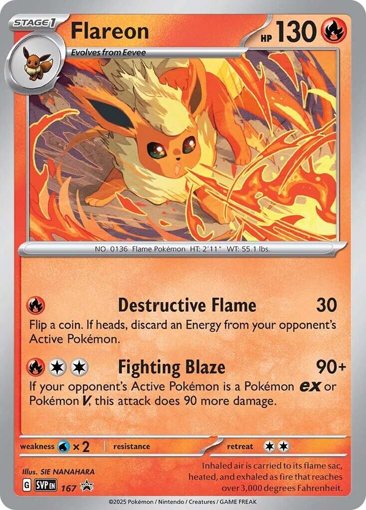 Flareon - 167 (Cosmos Holo)
