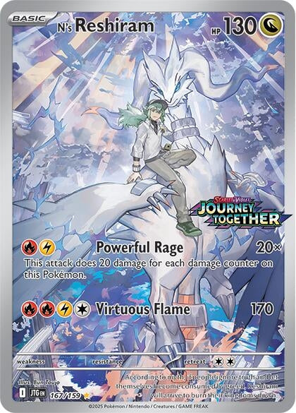 N's Reshiram - 167/159 (Journey Together Stamped) [167/159] [Miscellaneous Cards & Products]