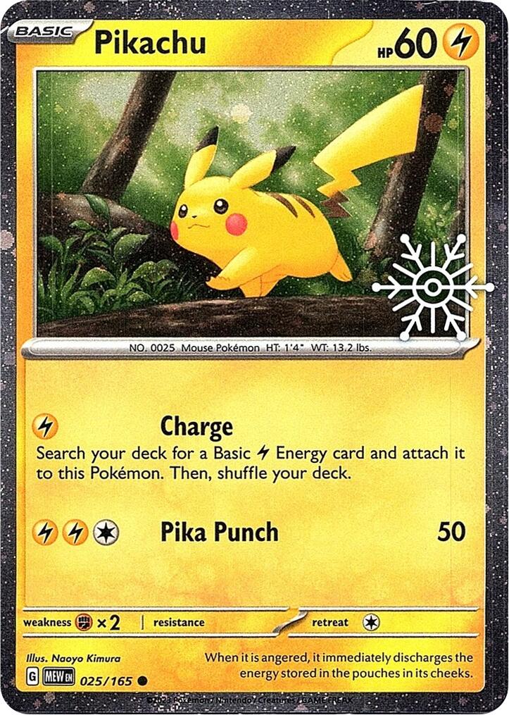 Pikachu - 025/165 (Holiday Calendar)