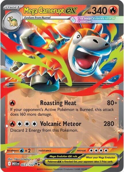 Mega Camerupt ex [022/132] [ME01: Mega Evolution]