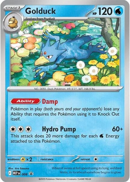 Golduck - 008 [008] [ME: Mega Evolution Promo]
