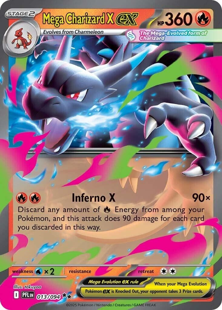 Mega Charizard X ex [013/094] [ME02: Phantasmal Flames]