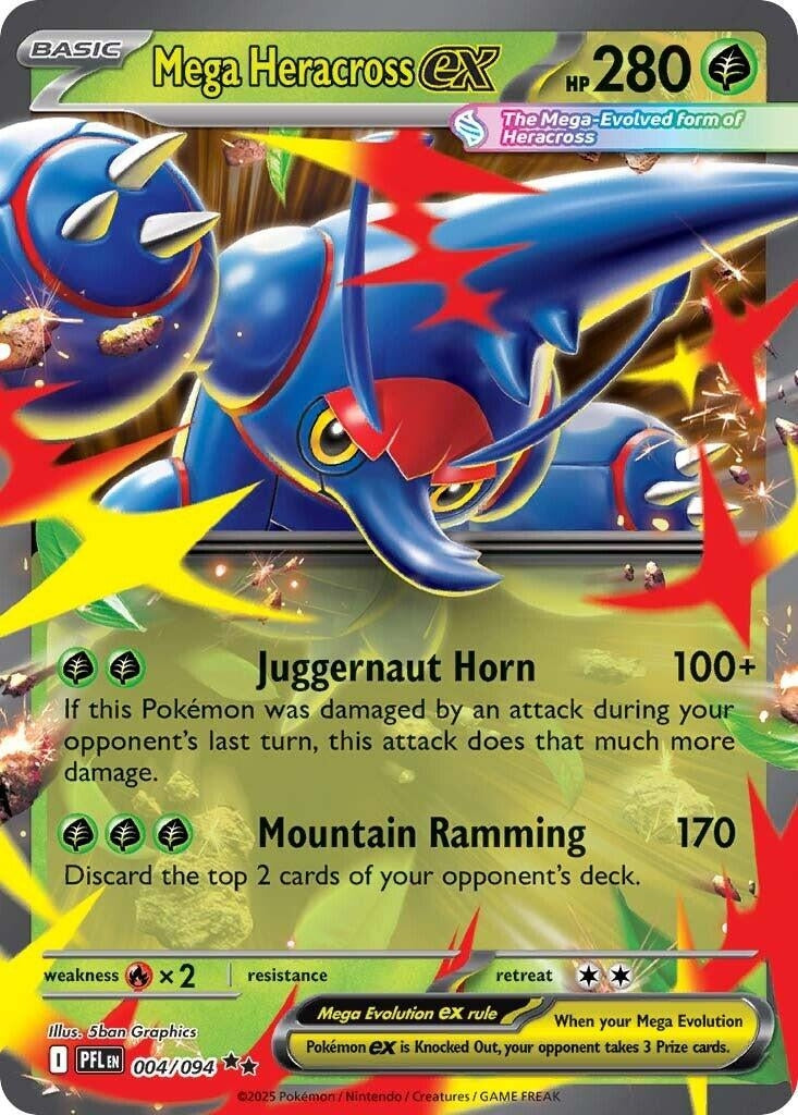 Mega Heracross ex [004/094] [ME02: Phantasmal Flames]