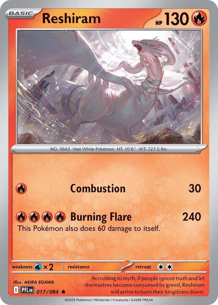Reshiram [017/094] [ME02: Phantasmal Flames]