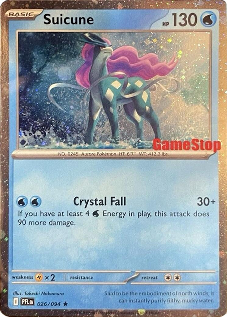 Suicune (Cosmos Holo) (Gamestop Exclusive) [026/094] [Miscellaneous Cards & Products]