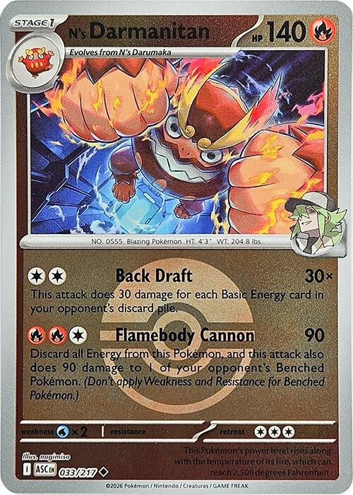 N's Darmanitan (Poke Ball) [033/217] [ME: Ascended Heroes]