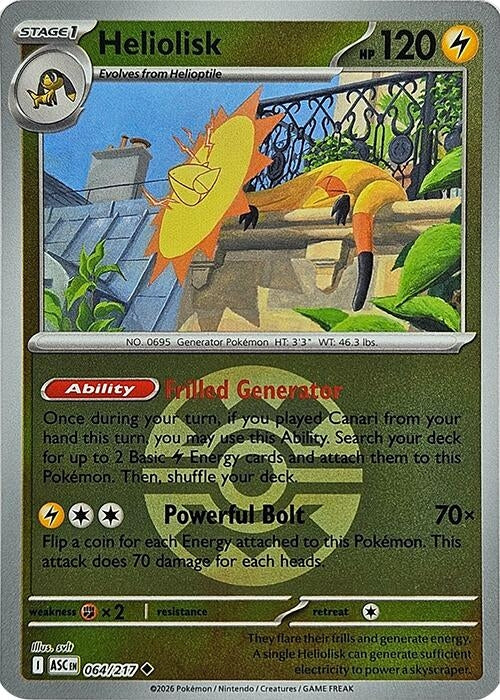 Heliolisk - 064/217 (Quick Ball) [064/217] [ME: Ascended Heroes]