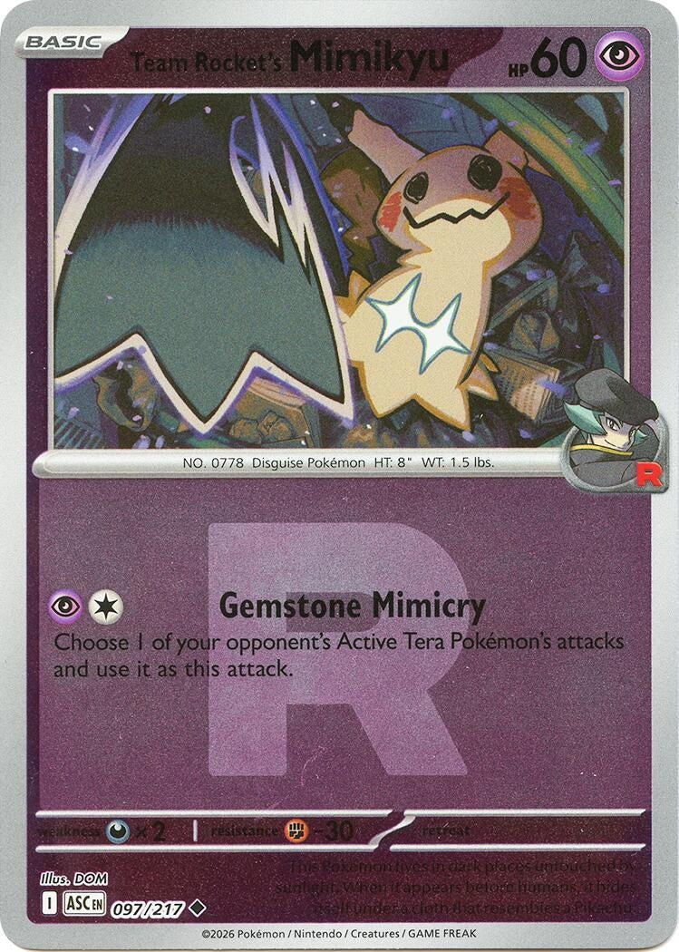 Team Rocket's Mimikyu - 097/217 (Team Rocket) [097/217] [ME: Ascended Heroes]