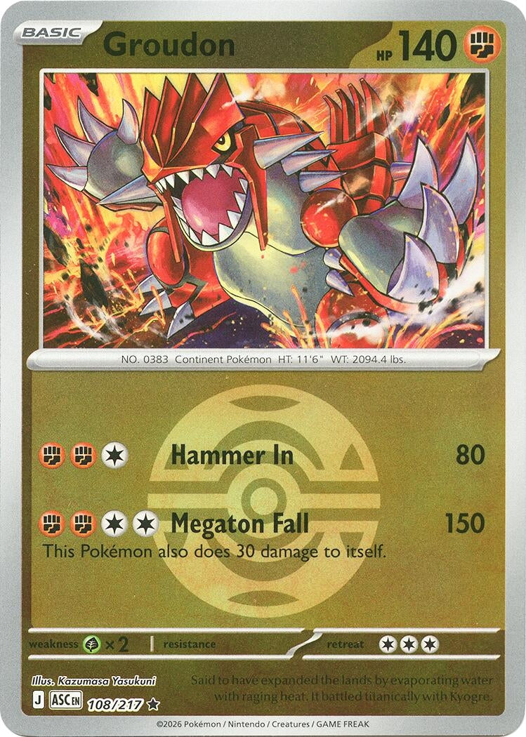 Groudon (Dusk Ball) [108/217] [ME: Ascended Heroes]