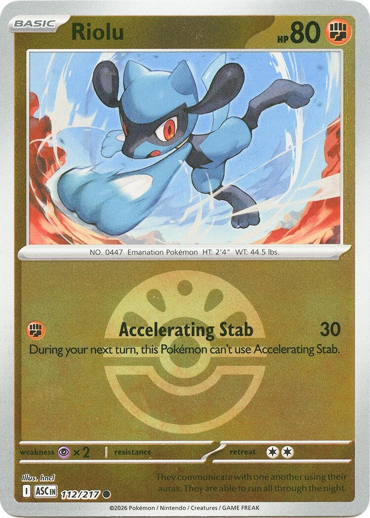 Riolu (Friend Ball) [112/217] [ME: Ascended Heroes]