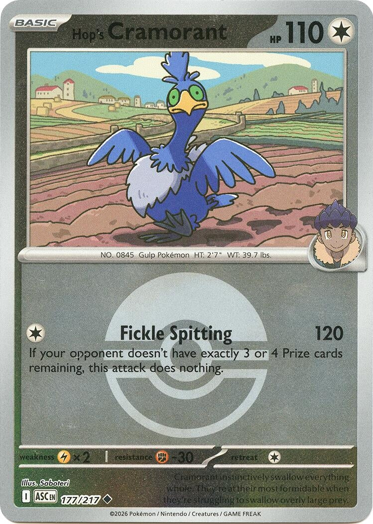 Hop's Cramorant (Poke Ball) [177/217] [ME: Ascended Heroes]