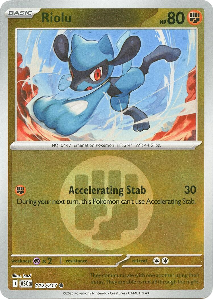 Riolu (Energy Symbol Pattern) [112/217] [ME: Ascended Heroes]