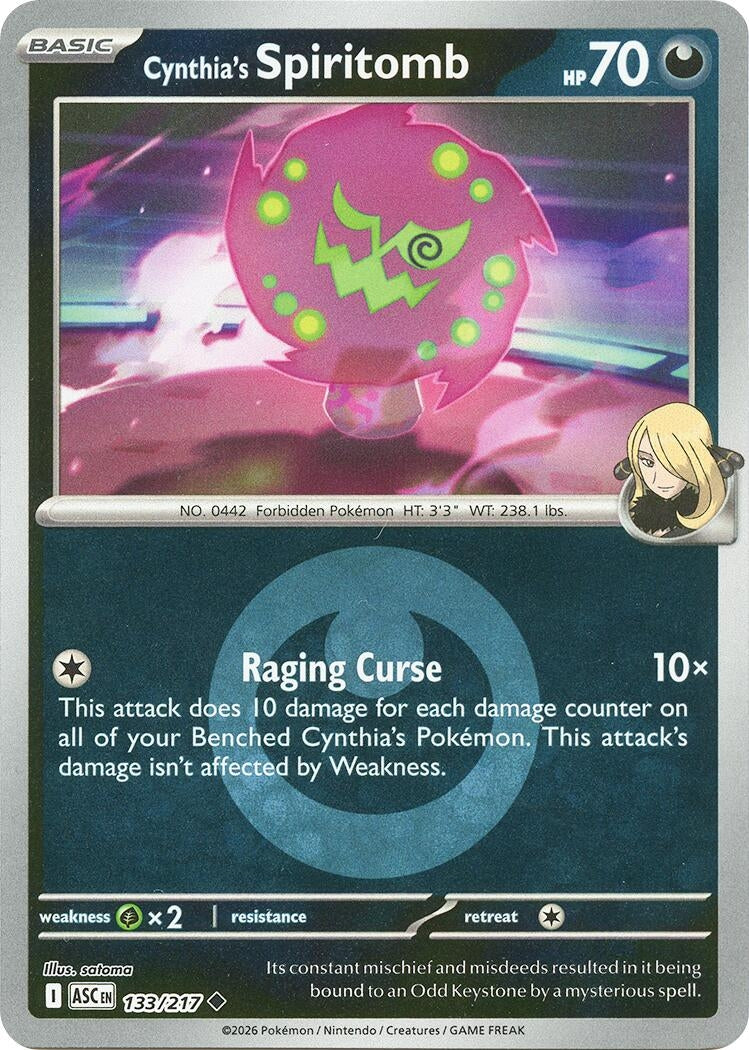 Cynthia's Spiritomb - 133/217 (Energy Symbol Pattern) [133/217] [ME: Ascended Heroes]