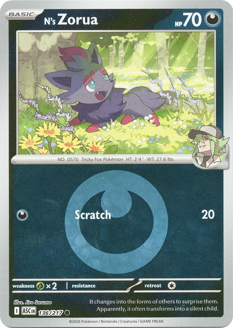 N's Zorua (Energy Symbol Pattern) [136/217] [ME: Ascended Heroes]
